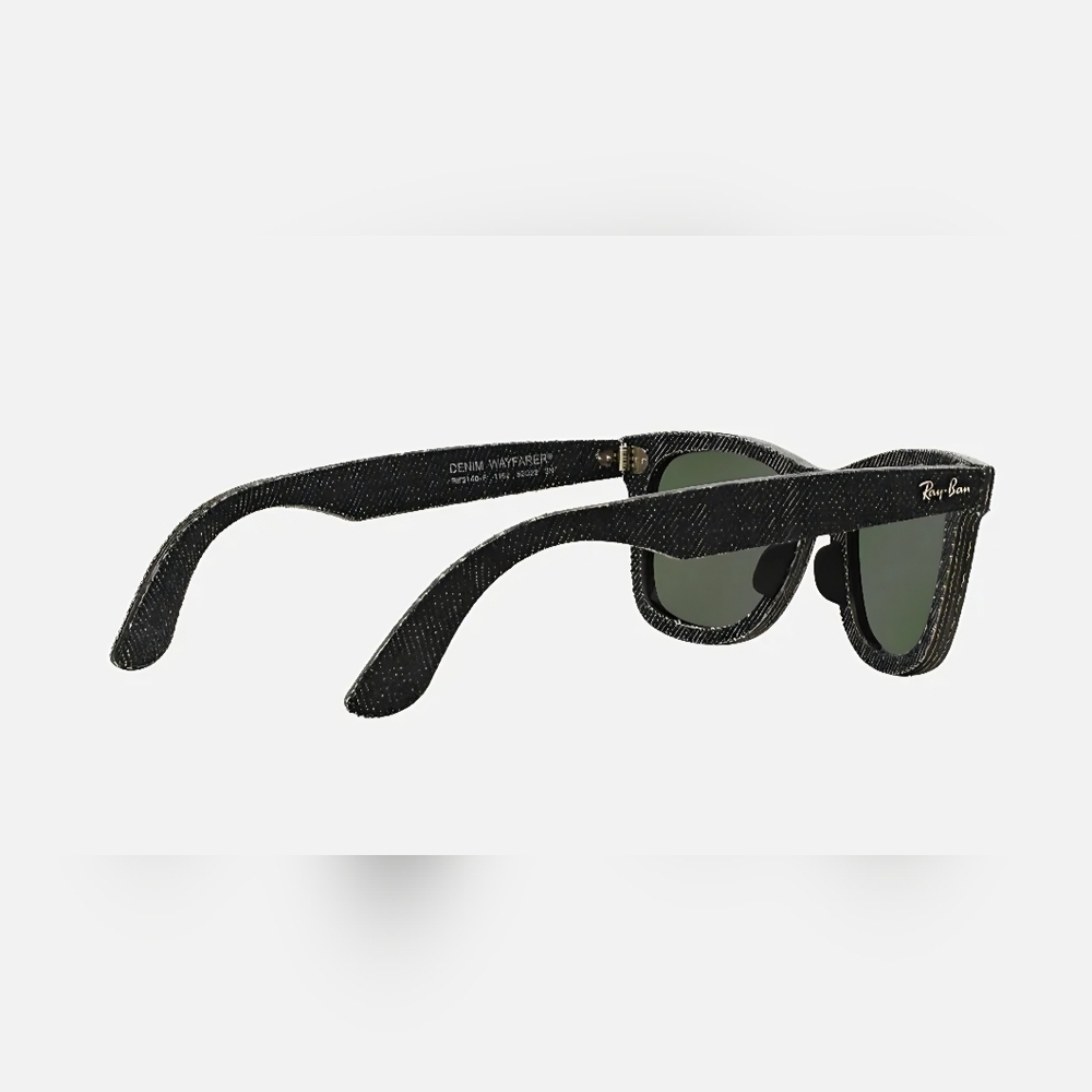 Ray-Ban Sunglasses Gray Denim Wayfarer Polarized Unisex Sunglasses with Case - Picture 6 of 7